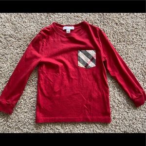 Burberry long sleeve t-shirt kids size 4